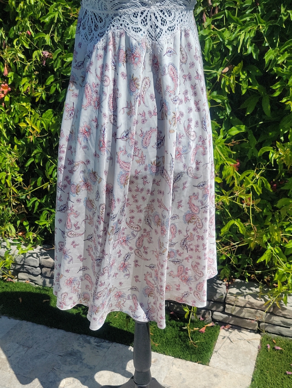 Victoria's Secret White and Pink Lace Chemise Nightgown Slip Dress SZ XS - Picture 5 of 16